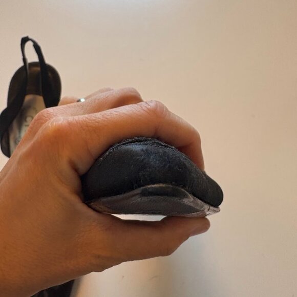 Chanel Iconic "CC" Black Mesh Sling Back Heel Luxury - Picture 5 of 15